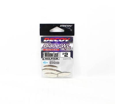 Decoy BL-5S Willow Blade Silver Size 2 X 5 Pieces (2504)