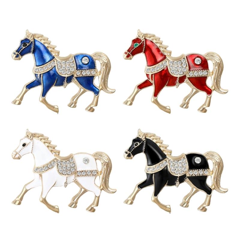 Portable Horse Pin Comfortable Wear Jewelry With Polished Finish for Daily Wear