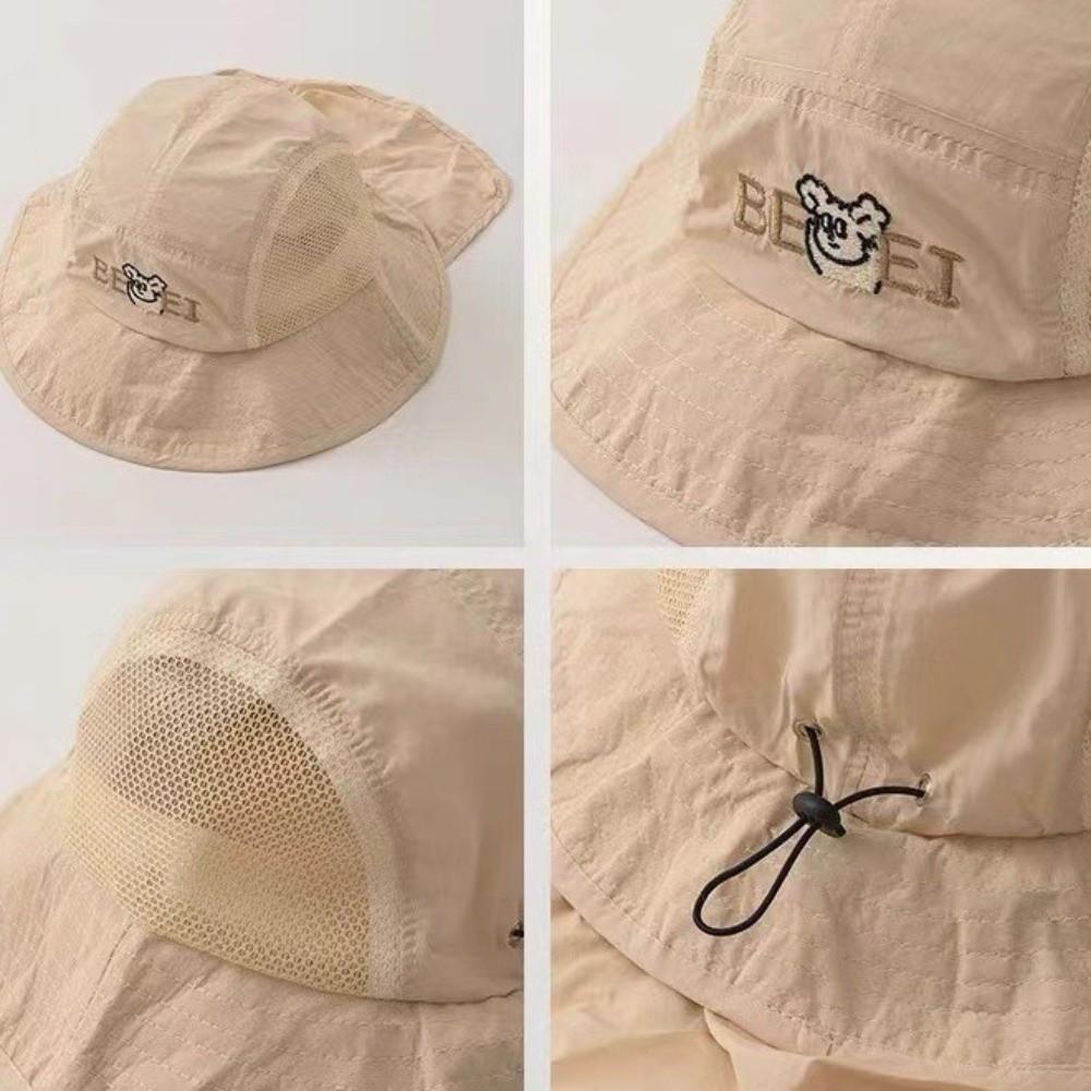 Quick Drying Children Fisherman Cap Adjustable Kids Sun Protection Cap Baby Bucket Hat  Boys
