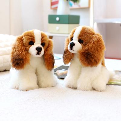 Simulação Cachorro Filhote De Cachorro Brinquedos De Pelúcia Realista King Charles Spaniel Cachorro Boneca De Pelúcia Almofada De Pelúcia Para Crianças Bebê Presente De Aniversário