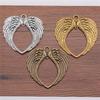 Feather Wing Charms Antique Alloy Pendants For Bohemian Jewelry Making