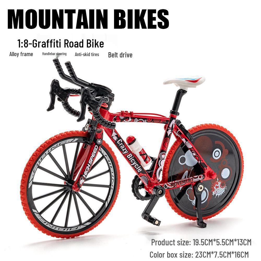 TikTok Alloy Softtail Mountain Bike Model Toy