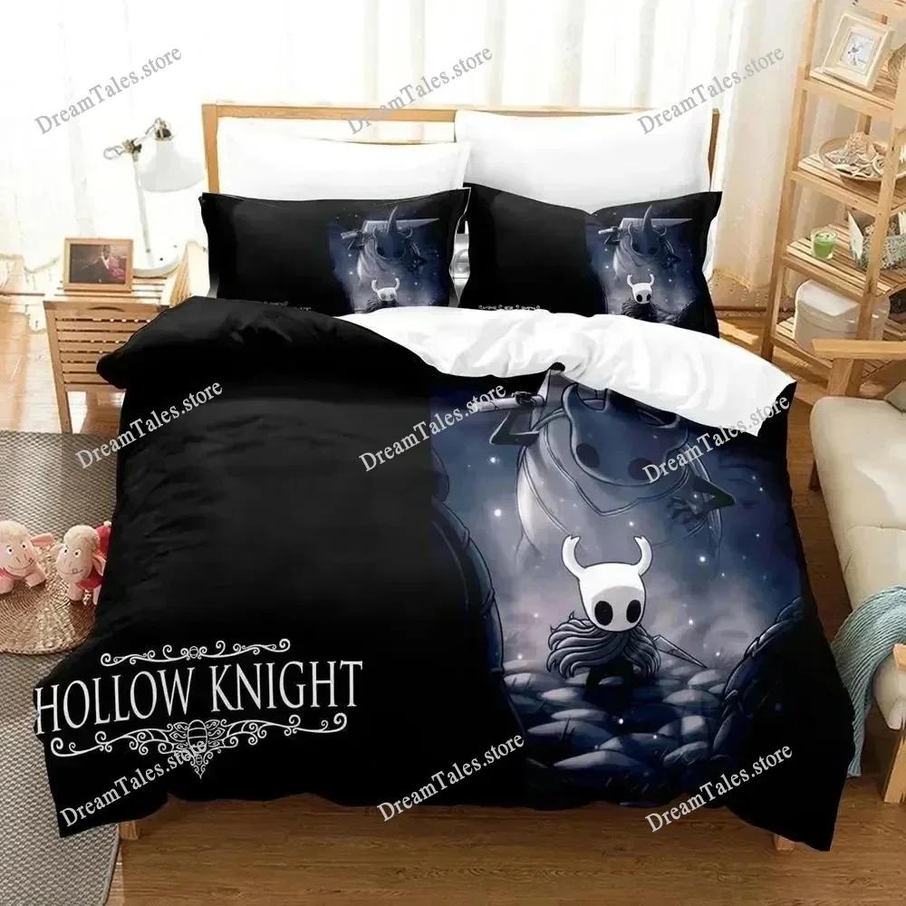 Exquisite 3D Anime Game Hollow Knight Wallpaper Print Bedding Set Duvet Cover Comforter Bed Youth Kids Girls Boys Gift