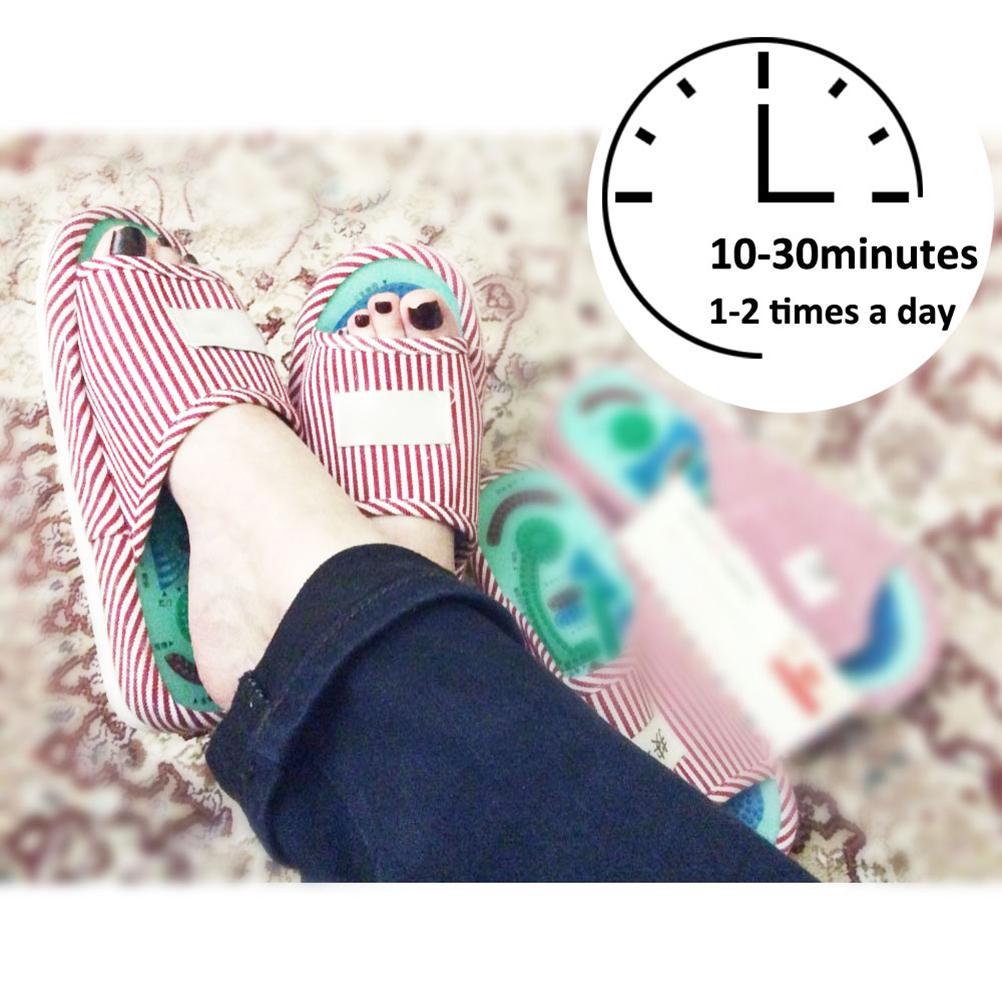 1 Pair Acupuncture Massage Slippers Shoes Reflexology Massage Slippers Foot Massager Tools