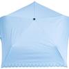 Rose Sangyo 50cm Mini Folding 63500321 Lightweight, Color-Coated Umbrella, Heat-Cut, Sax,