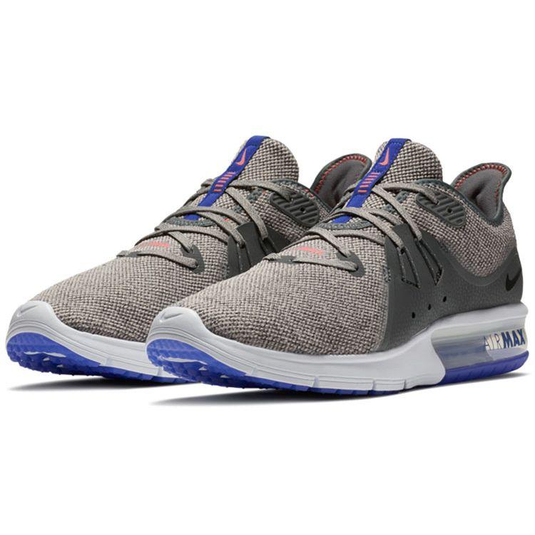 Nike Air Max Sequent 3 Moon Particle Men Sneakers Grey Dark-Grey Black-Moon-Particle 921694-013