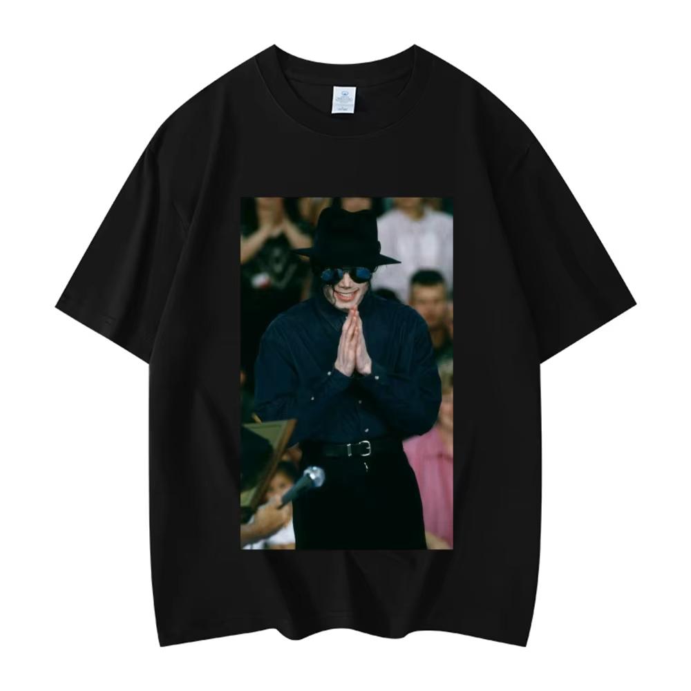 2026 New Summer Fun Vintage T-Shirts, Michael Jackson Printed Unisex Fashion Short Sleeve Tops T-shirt