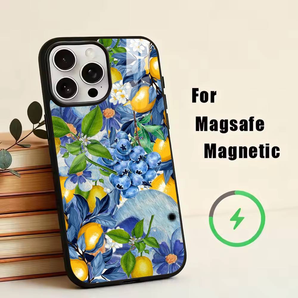 Amalfi Coast Lemon  Phone Case For iPhone17,16,15,14,13,12,11 Plus,Pro Magnetic with Magsafe Wireless Charging