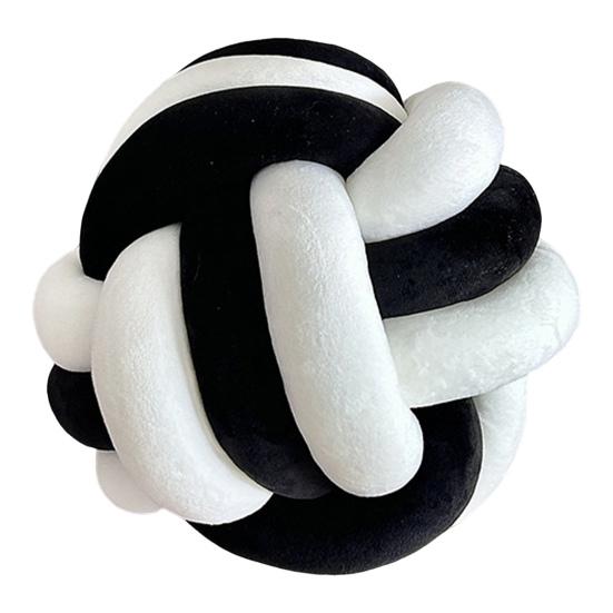 

Yousheng Декоративная подушка в виде узла, плюшевая, мягкая, эстетичная, для снятия стресса, двухцветная, завязанная узлом, для дивана, кровати, украшения автомобиля 22cm чёрный