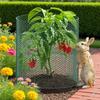 Garden Plant Protector Net Free-Cut Metal Plant Protector Wire Roll with Ground Stakes and Ties To Protect Plants from Animals