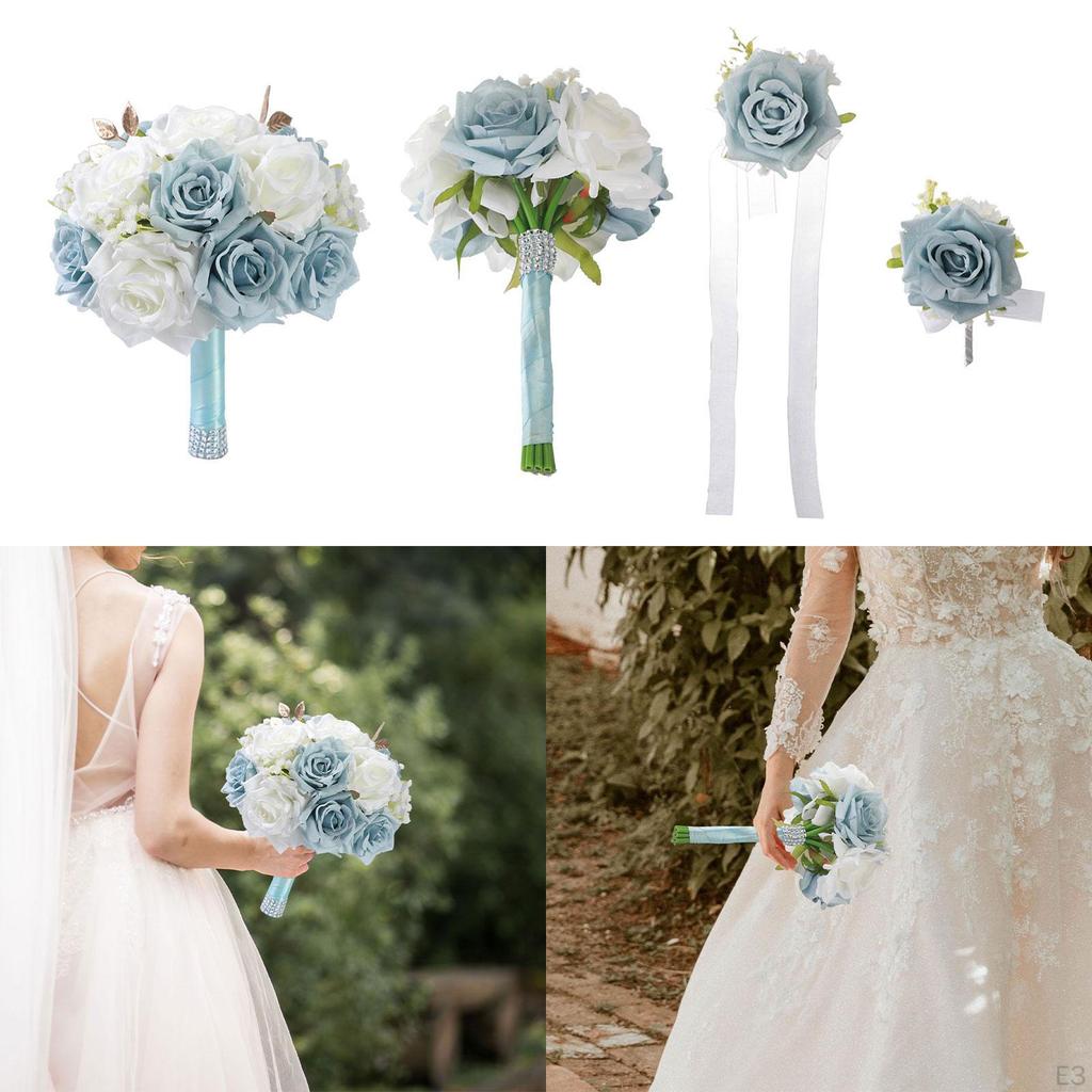 Silk Flower Bouquet for Weddings, Home Decor, And Celebrations