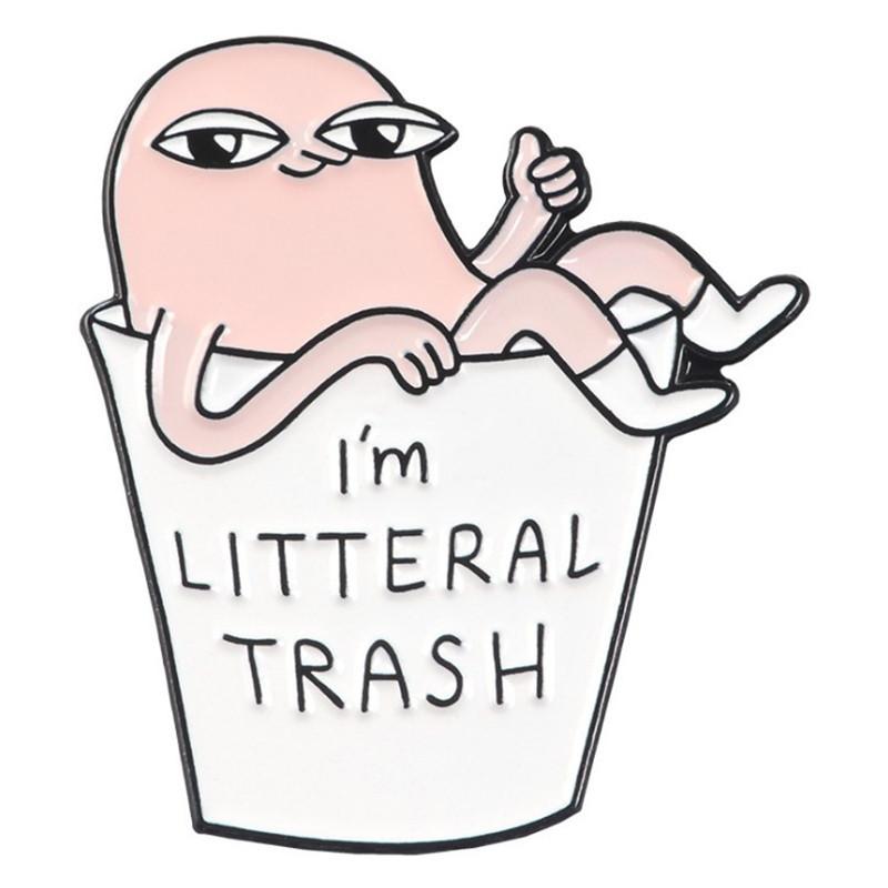 

Креативна сплавна брошка Креативні аксесуари Значок One Size білий