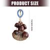 Shell Wind Chime Keyring Musical Decorative Accessory Handmade Natural Materials Pendant For Keys Bags Gift Present