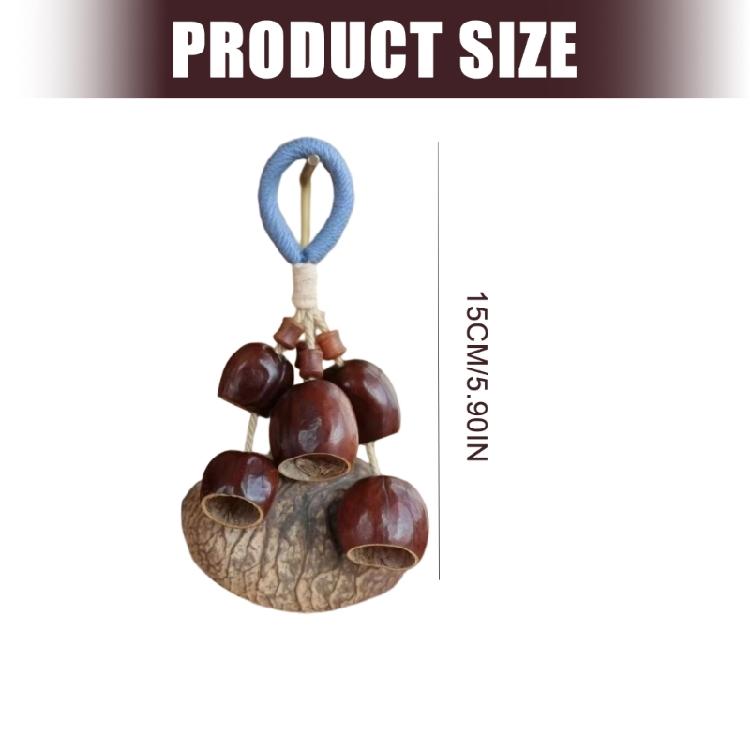 Shell Wind Chime Keyring Musical Decorative Accessory Handmade Natural Materials Pendant For Keys Bags Gift Present