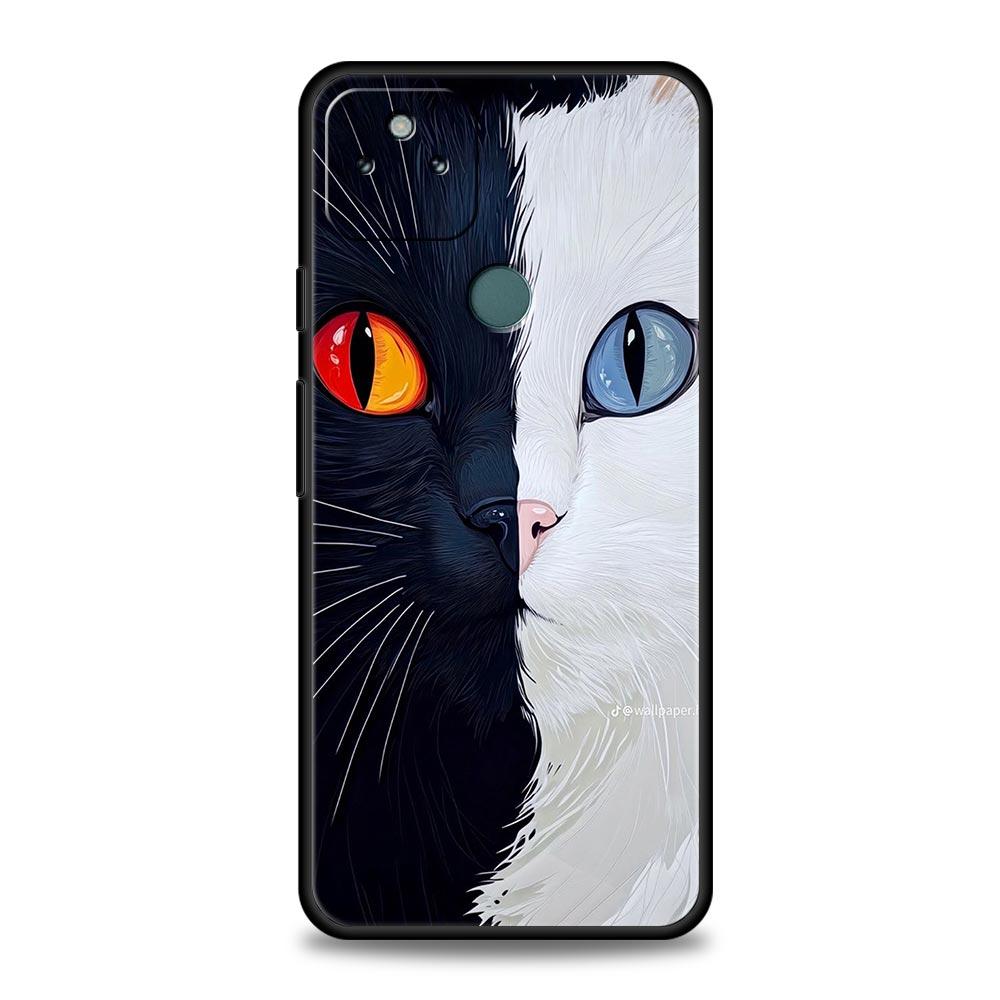 Cute Cat Phone Case Cover for Google Pixel 10 9 8 7 6 9A 8A 7A 6A Pro Shockproof Soft TPU 9 Pro XL Shell Capas Fundas Coque Bags