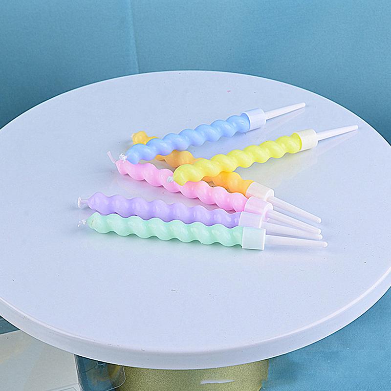 Romantic Heart Thread Candle Creative Party Cake Art Candle Cartoon Birthday Romantic Colorful Fresh Baking Decoration