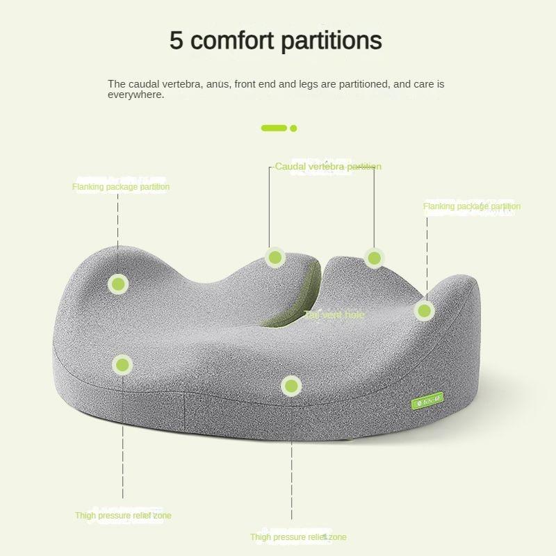 Memory Foam Office Chair Cushion Car Seat Support Pads Buttocks Pillow Massage Hips Orthopedic Pillow Coccyx Pain Relief Cushion