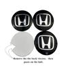 For Honda Civic City Accord Odyssey CRV Hrv Jazz CBR VTX 60MM Car Wheel Center Hub Cap Badge Logo Emblem Decals Tire Stickers RF6