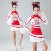 New Long-Sleeved Children's Cheerleading Performance Uniforms for Girls' Sport