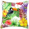 Plant Flower Pillow Cover Decorative With Short Plush Print Of Nordic Flowers Home Decor Throw For Living Room Cushion Cover