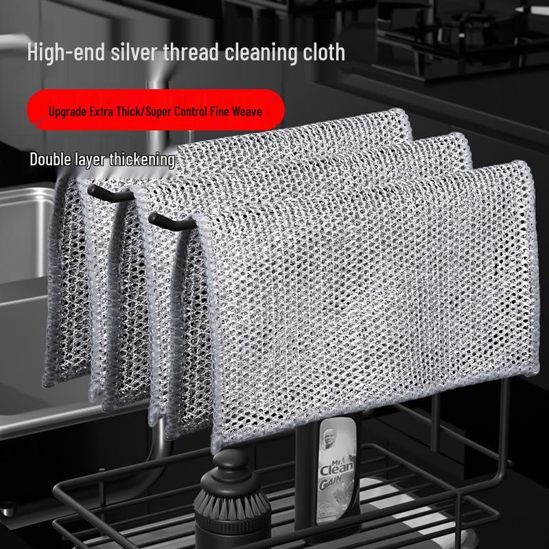 Stainless Steel Wire Dishcloth for Stovetop and Pot Cleaning