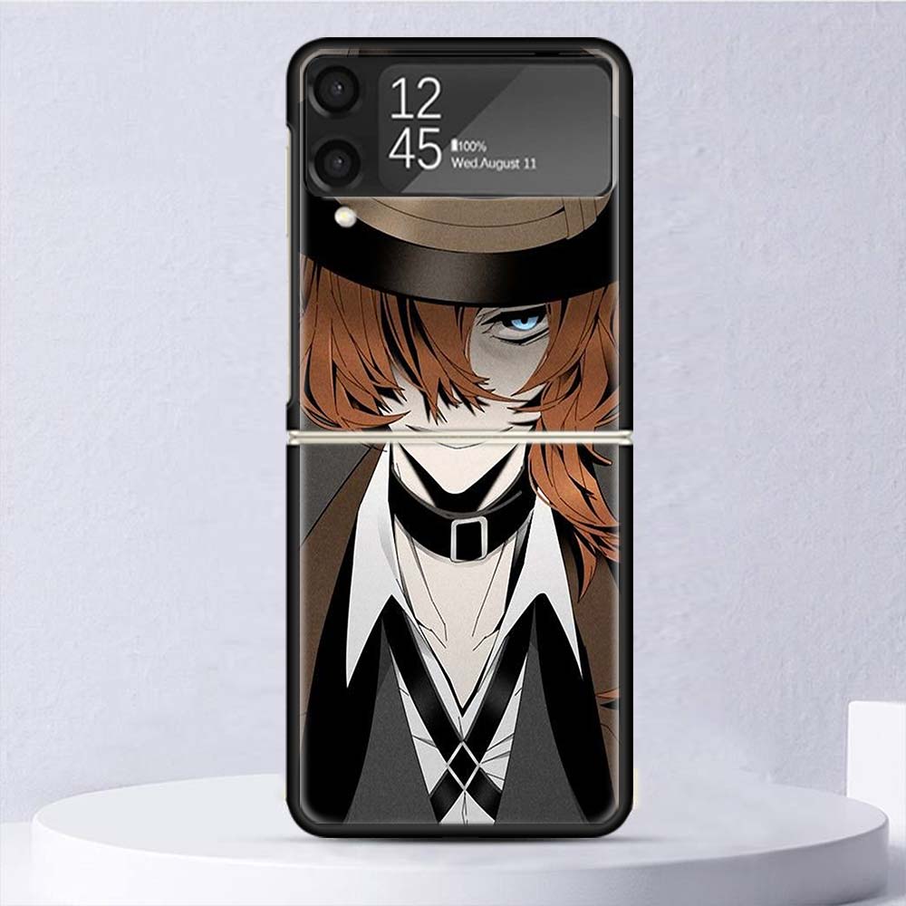 Bungo Stray Dogs Nakahara Chuuya Shockproof Case For Samsung Galaxy Z Flip 7 6 5 4 3 5G Phone Cover Z Flip3 Flip4 Flip5 Flip6 Fl