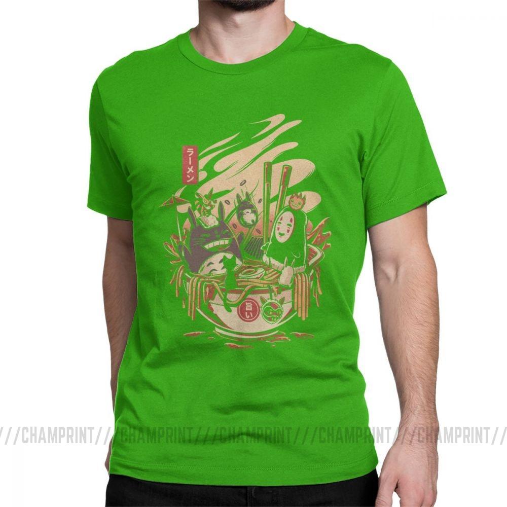 Ramen Pool Party T Shirt For Men Japanese Harajuku Miyazaki Hayao Totoro T Shirts Novelty Pure