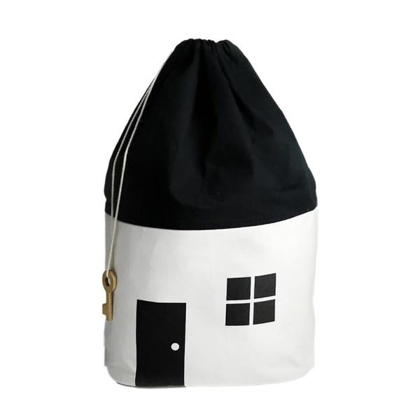 Multi-function Storage Bag Cute Pattern for Home Cotton for Children's Toys Decoration for Kids Room
