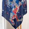 111% Mulberry Silk 71 Square Scarf, New Sky City Professional Decorative Scarf, Commuting To Work Versatile Silk Scarf