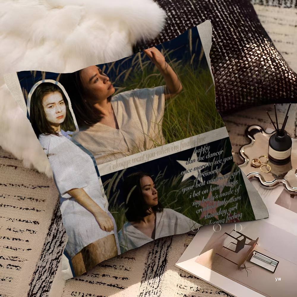 Singer Mitski First Love Tv Girl French Exit Pop Music Album Cushion Cover Decorative Pillow Sofa Home Decor case pillow cases