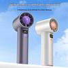 Portable High-Speed USB Rechargeable Handheld Turbine Fan - Strong Wind Mini Desktop Fan