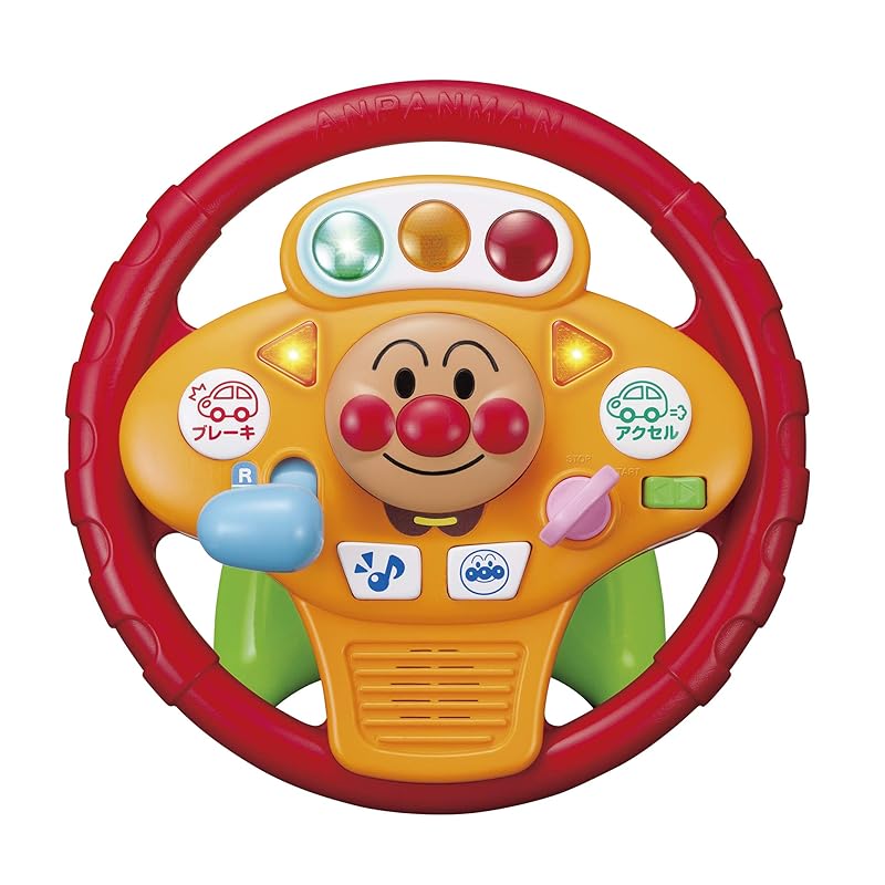 AGATSUMA Anpanman Music GO! Norinori Drive Steering Wheel (Ages 2 and up)