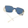 Dior Logo Irregular Frame Sunglasses Women sunglasses Gold CDCHM1UXRB0B0