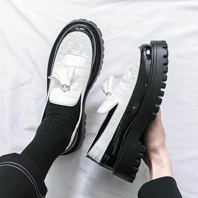 New Luxury Designer Men's Tassels Loafter Height Increasing Casual Shoes Male Walking Sneakers Tenis Masculino Zapatos Hombre