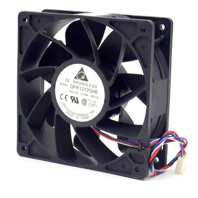 1PCS QFR1212GHE 12V 2.70A 12038 120MM 12CM 6000RPM Server Fan Cooling For Delta