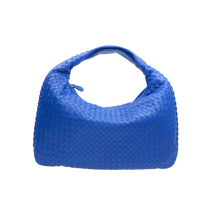 Bottega Veneta Sheepskin Shopping Bag Handbag Women's Blue 115653V00164373