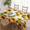 Sunflower Butterfly Rectangle Table Cloth for Table Decor Holiday Party Waterproof Reusable Tablecloth for Table Kitchen Dining