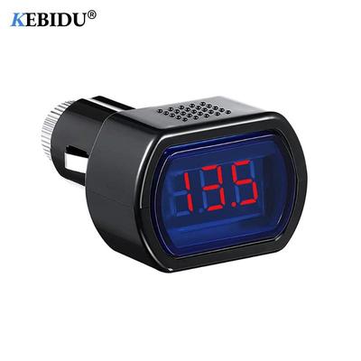 Cigarette Lighter Voltmeter Portable LED Digital Display Volt Tester Electric Voltage Meter for Auto Car Vehicle Battery Monitor 8-30V Black