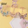 Rhinestone Keychain Butterfly Sparkly Charm with Keyring Dazzling Elegant Enamel