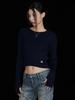 Disembeoten Soft Crop Knit Navy
