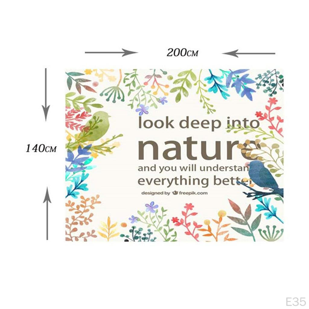 -resistant Printed Tablecloth TV Stand Refrigerator Table Mat Decorative