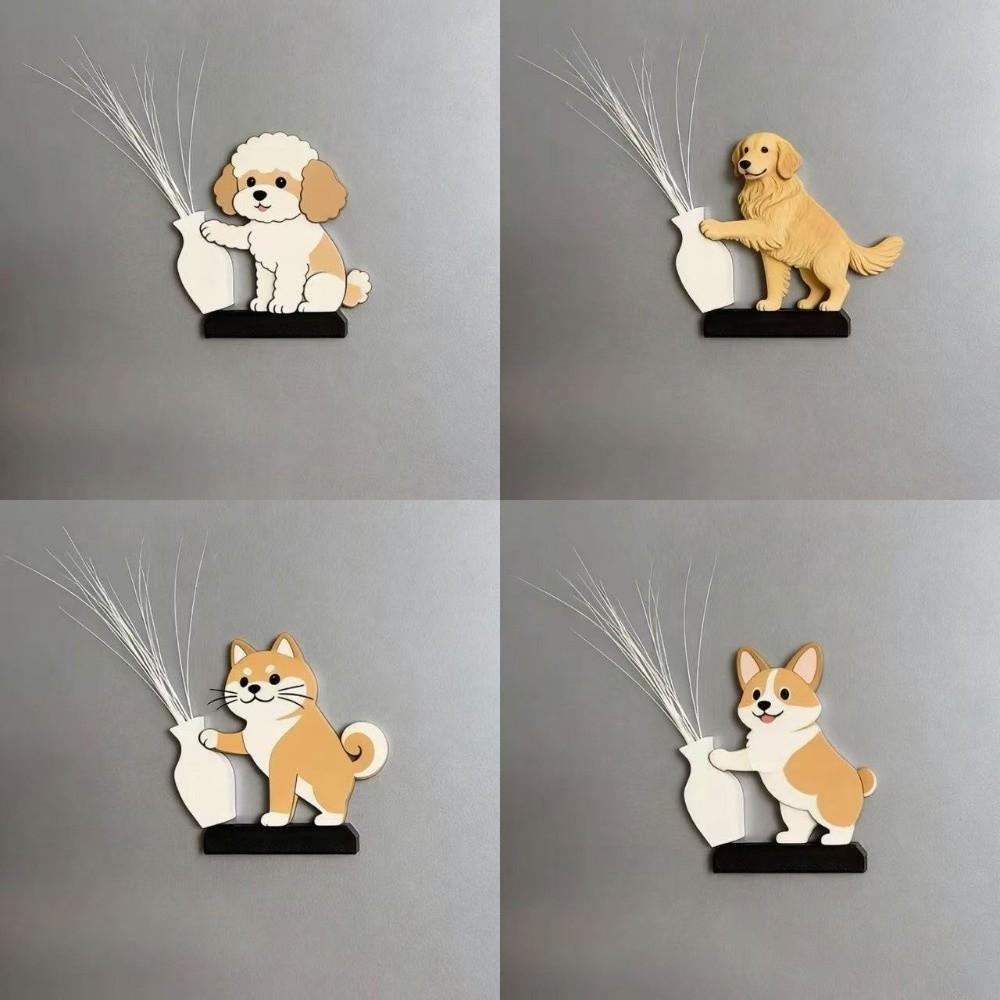 Creative Cat Refrigerator Magnet Acrylic Pet Hair Collector  Fur Collector
