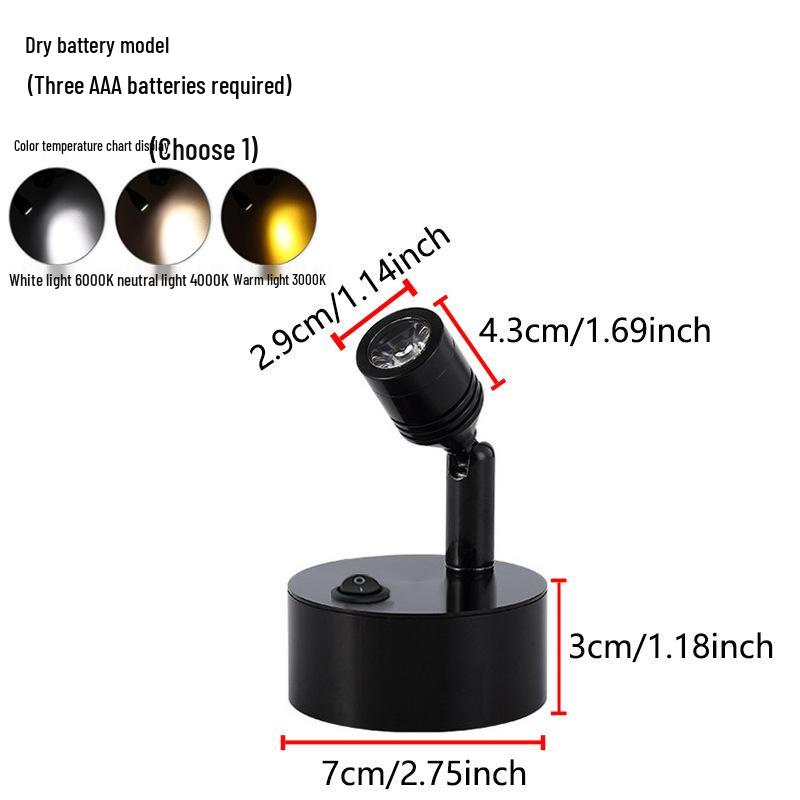 Wireless Jewelry Display Spotlight with Battery
