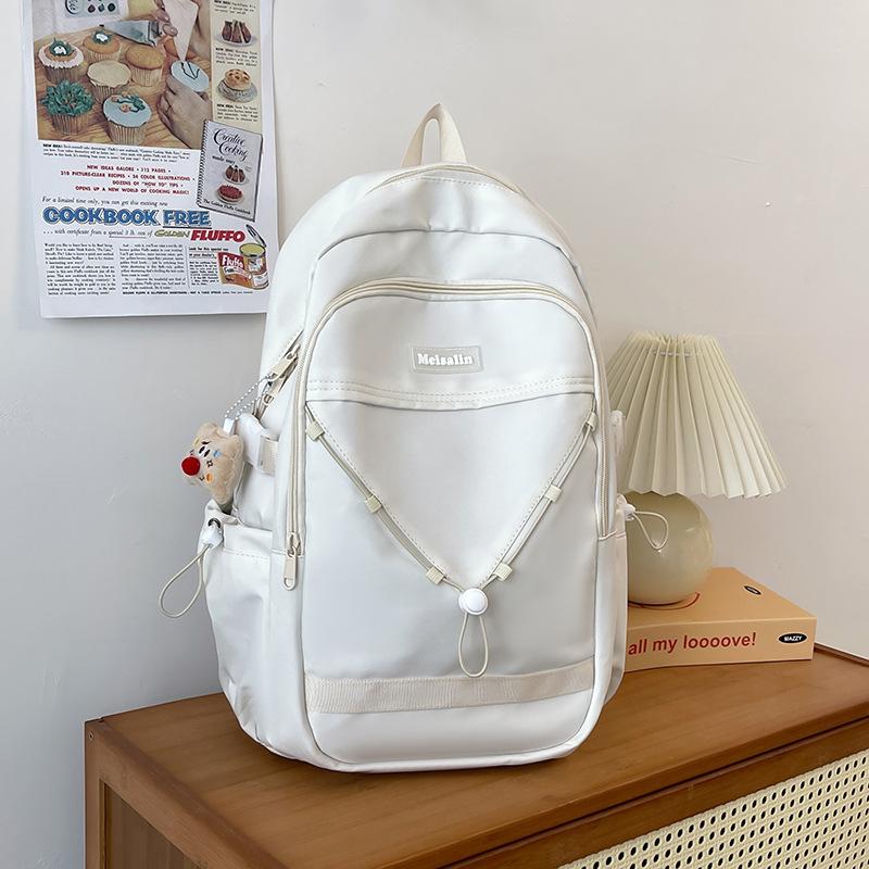 College Student Schoolbag Women's New Fashion Color Matching Computer Backpack Japanese Large-capacity Junior High School Backpack