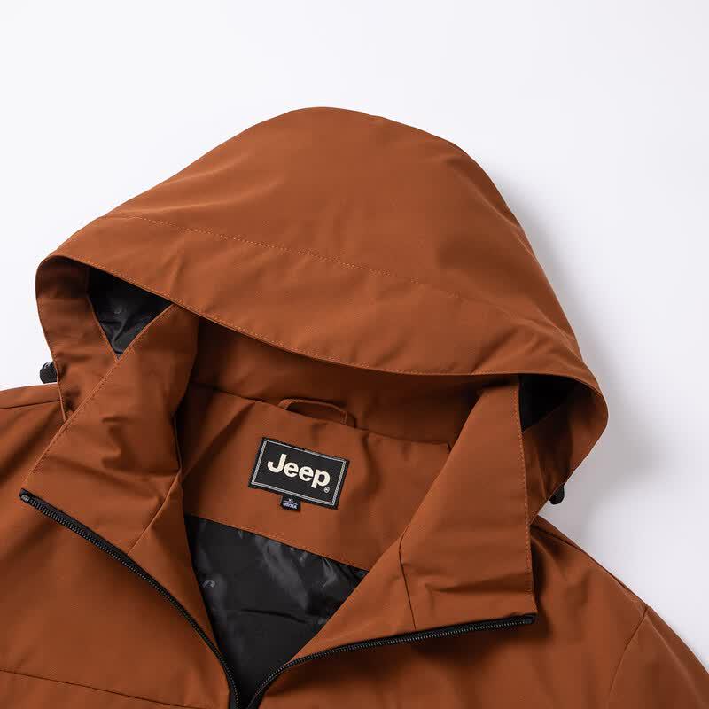 Jeep Men's Hooded Windproof Sports Jacket