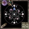 Starry Tarot Flannel Mat Anti Slip Square Card Cloth Multi Patterns Altar Decor Tarot Oracle Layout Soft Mat for Divination Game