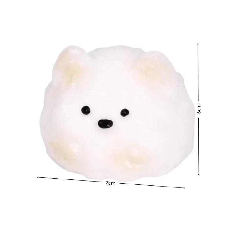 1/2Pcs Kawaii Puppy Cat Milk Shell Squeeze Toy Stress Relief Sensory Play Toys Desktop Decor Gift For Kids Adult Office Home
