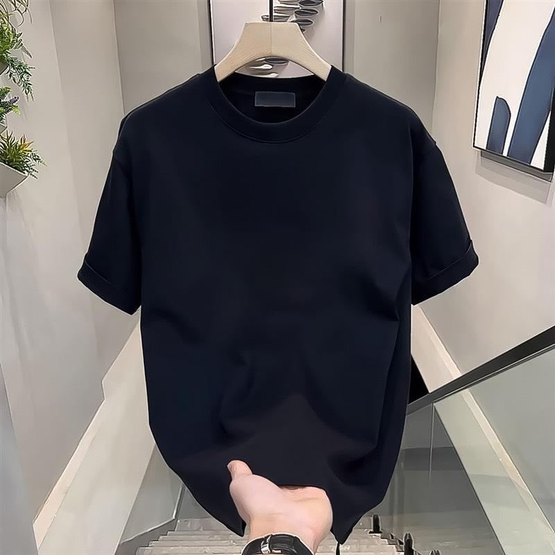 Couples Cotton T-Shirt Short Sleeve Black White Tops Breathable Comfortable Soft Casual Sport Tees