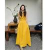 Elegant Yellow Linen Dress: Summer 2026 Women's Fashion