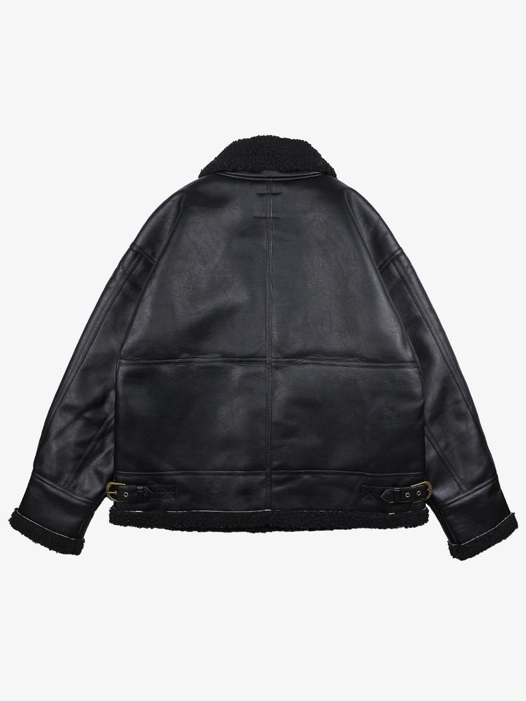 Owsa Shearling Leather Mustang Jacket 2 Colors